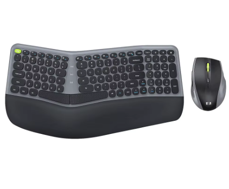 Teclado y ratón ergonómico